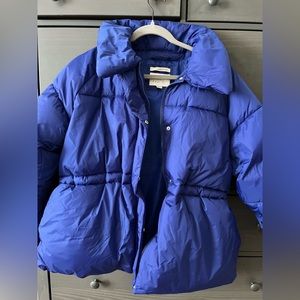 Blue puffer coat- A New Day- XL